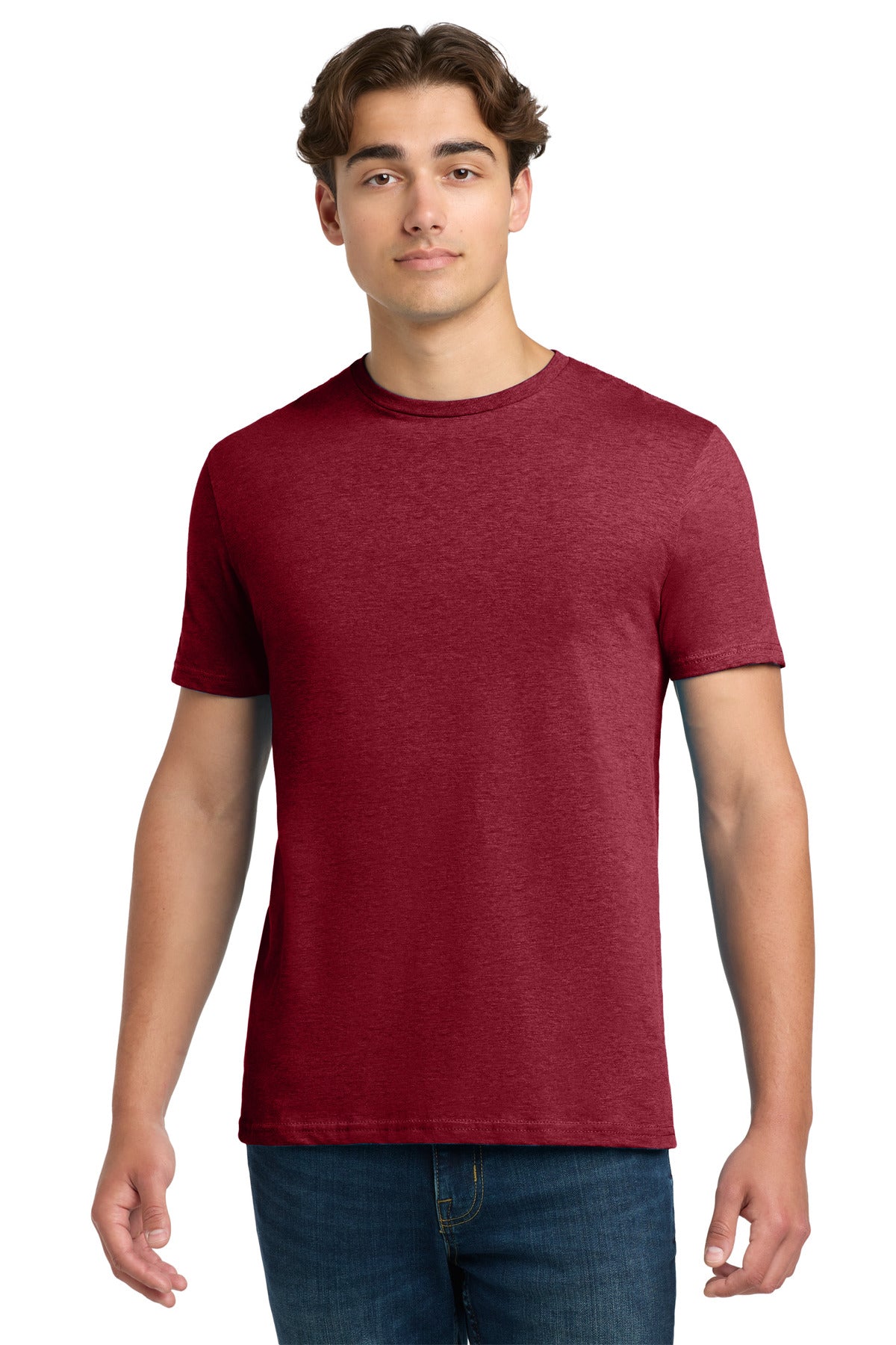 Custom Antique Cherry Red Softstyle Tee 64000, personalized by SanCanDo Swag in Argyle, TX