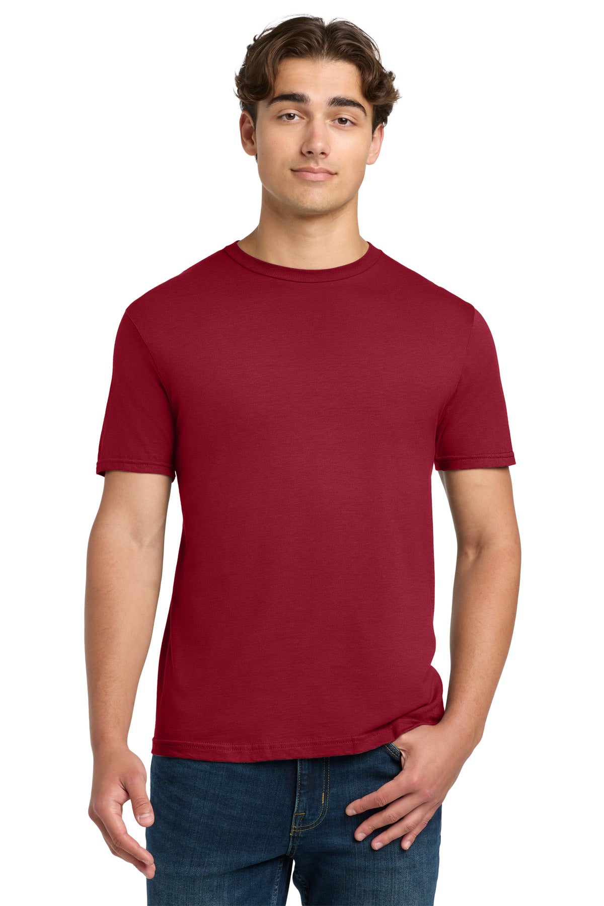 Custom Cherry Red Softstyle Tee 64000, personalized by SanCanDo Swag in Argyle, TX