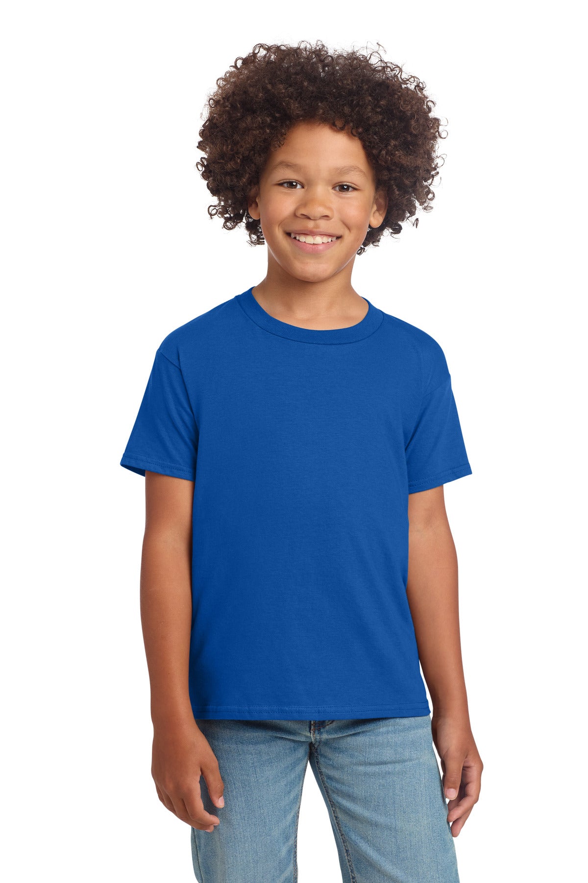 Custom Royal Youth Softstyle Tee 64000B, personalized by SanCanDo Swag in Argyle, TX