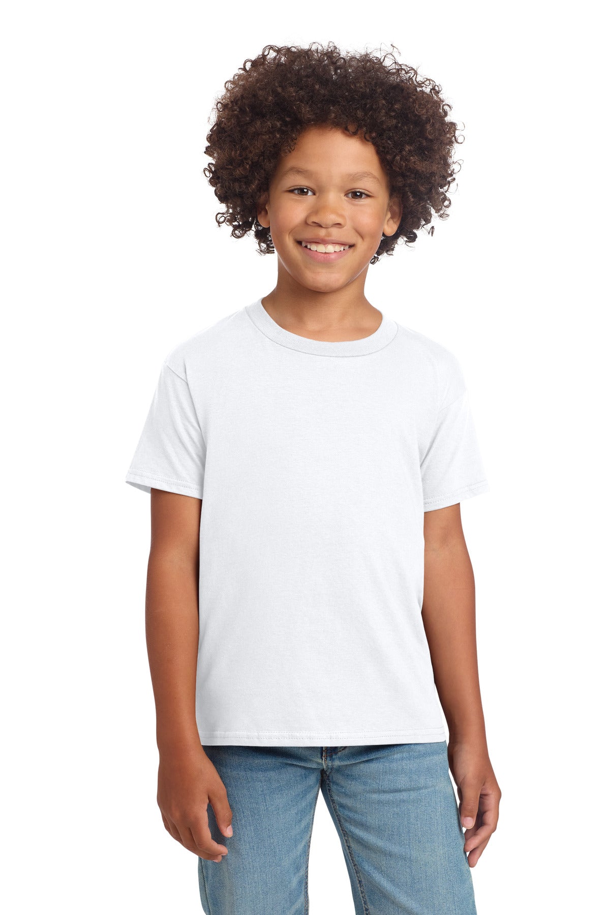 Custom White Youth Softstyle Tee 64000B, personalized by SanCanDo Swag in Argyle, TX
