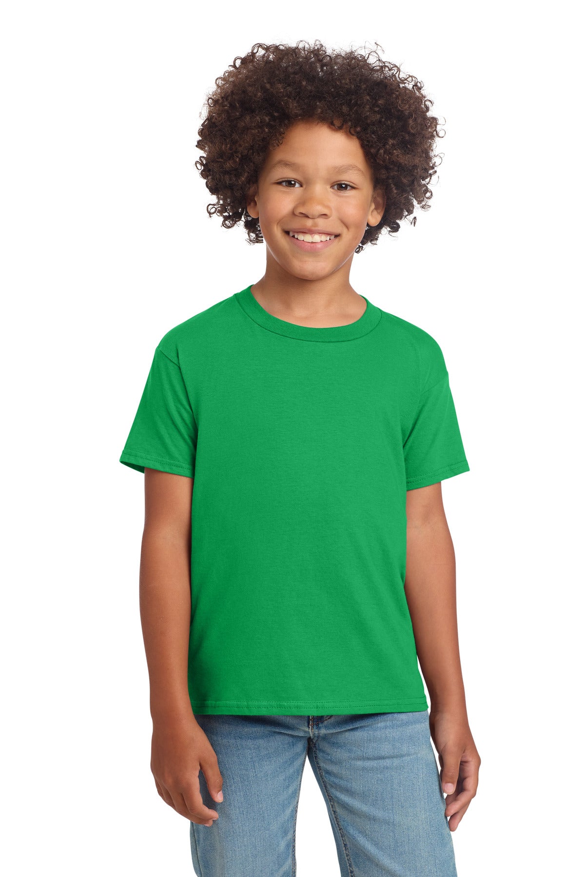 Custom Irish Green Youth Softstyle Tee 64000B, personalized by SanCanDo Swag in Argyle, TX