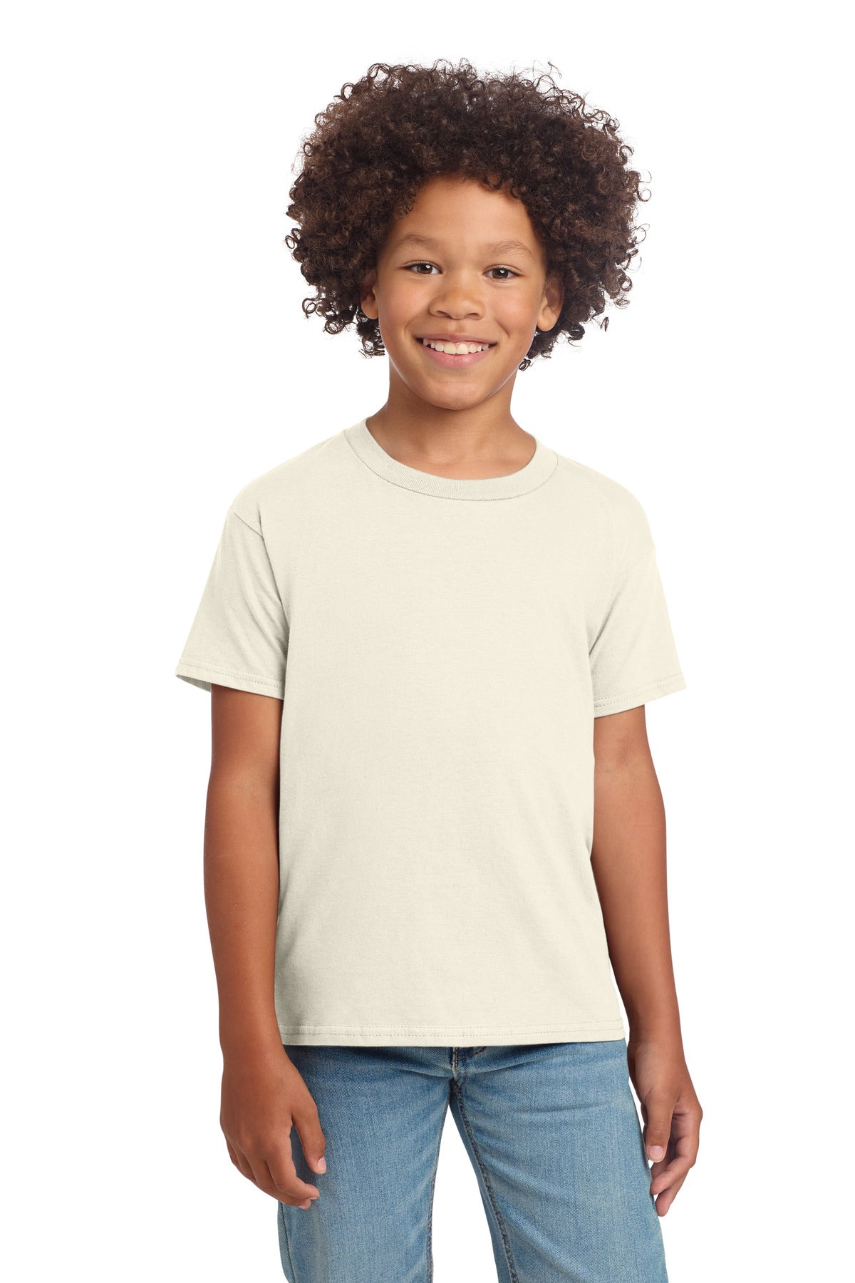 Custom Natural Youth Softstyle Tee 64000B, personalized by SanCanDo Swag in Argyle, TX