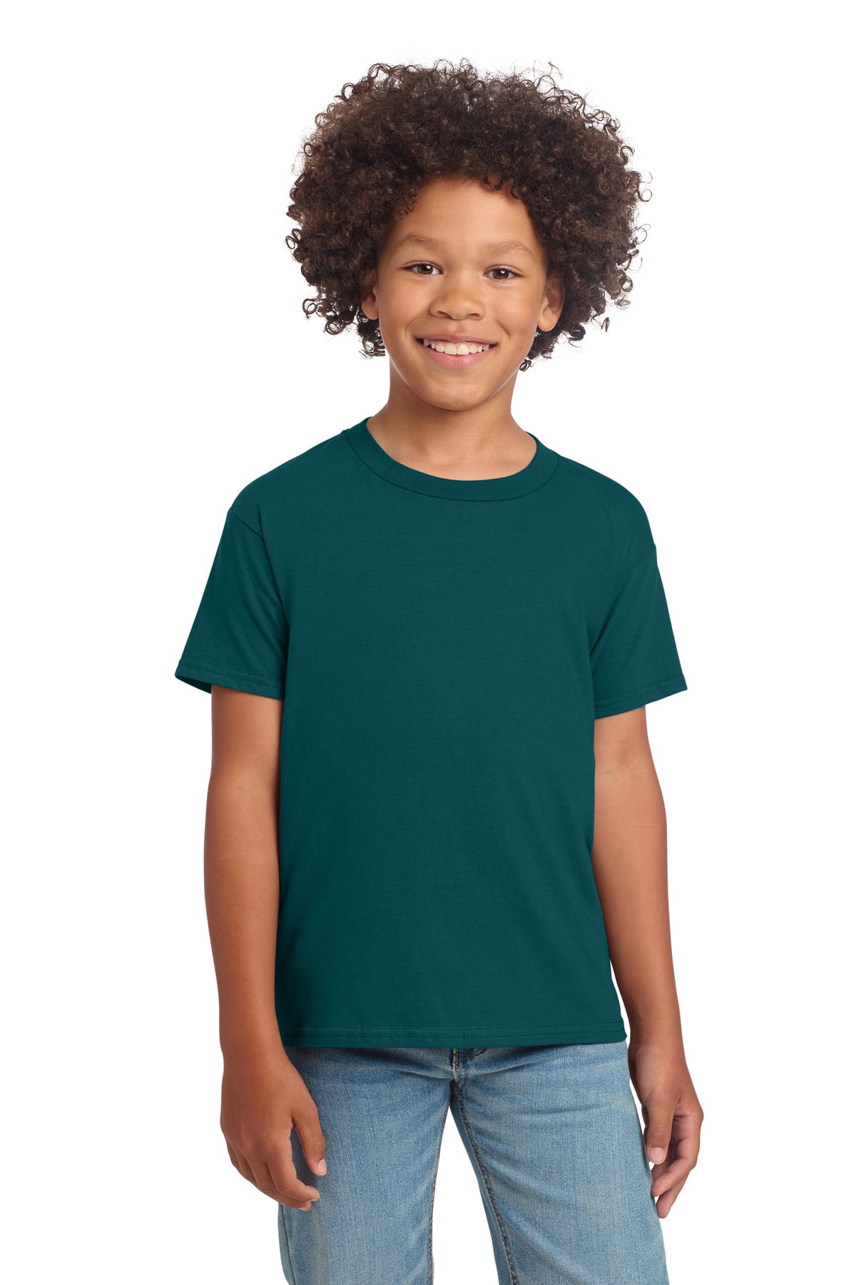 Custom Fan Marine Green Youth Softstyle Tee 64000B, personalized by SanCanDo Swag in Argyle, TX