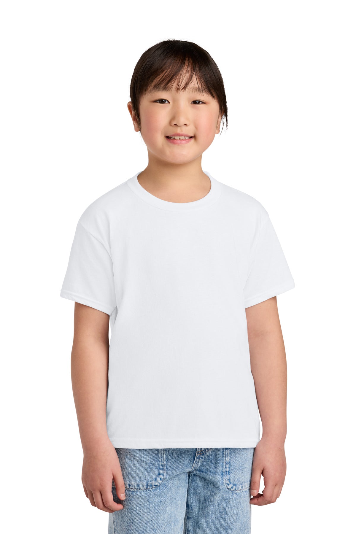 Custom White Youth Softstyle CVC Tee 64000BCVC, personalized by SanCanDo Swag in Argyle, TX