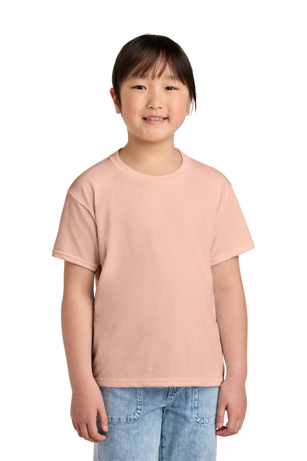 Custom Dusty Rose Youth Softstyle CVC Tee 64000BCVC, personalized by SanCanDo Swag in Argyle, TX