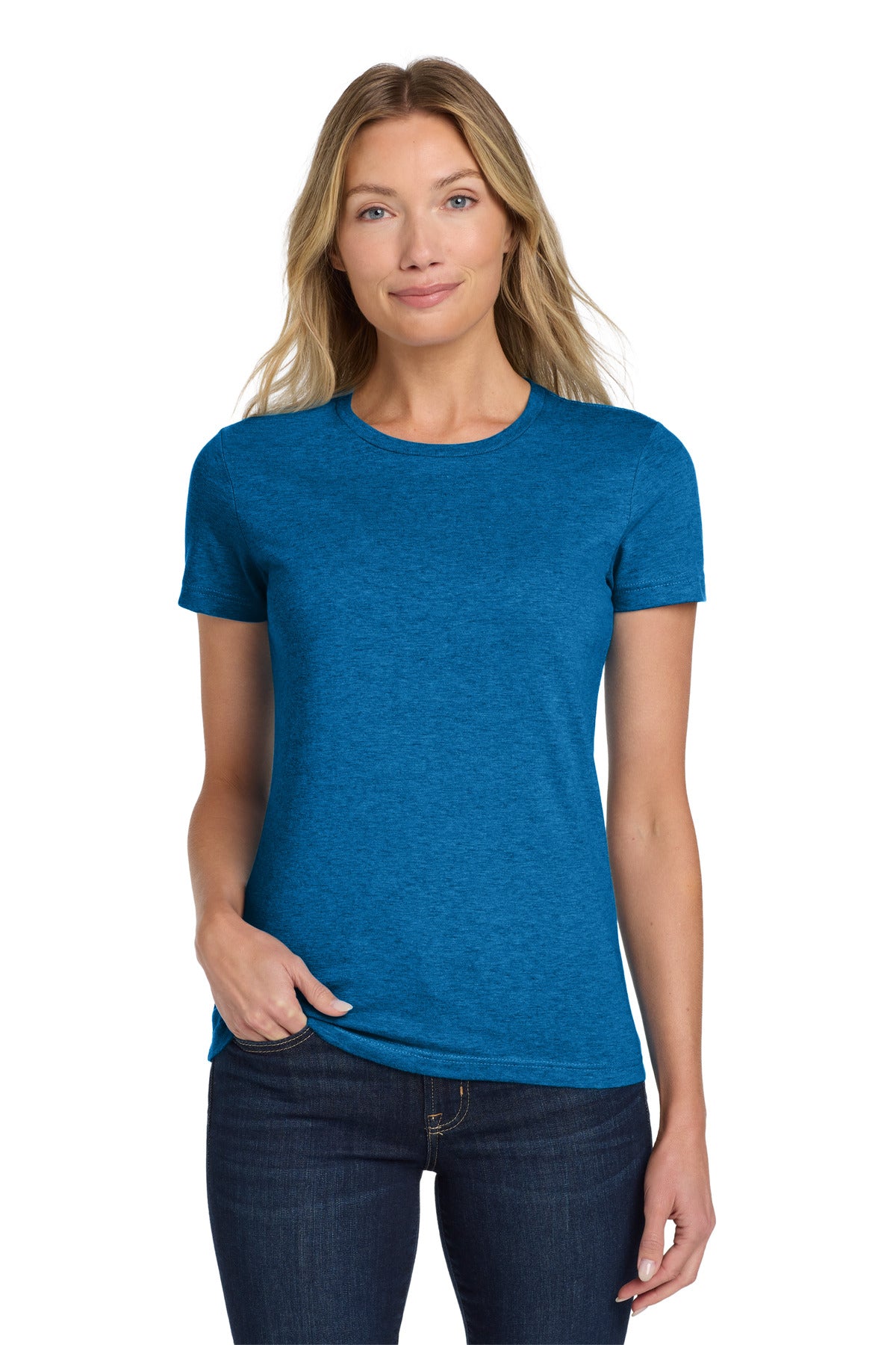 Custom Antique Sapphire Softstyle Women's Tee 64000L, personalized by SanCanDo Swag in Argyle, TX
