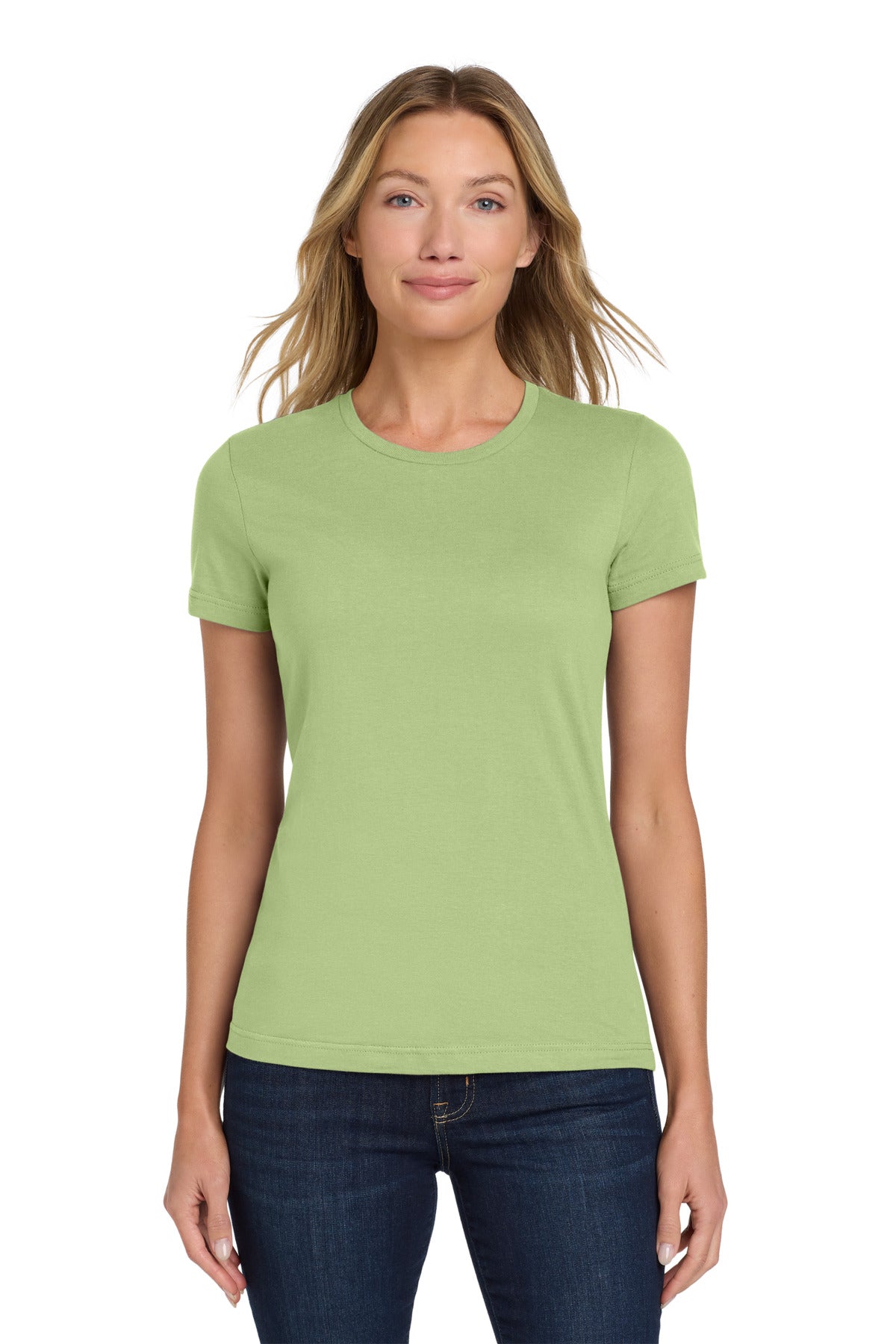 Custom Pistachio Softstyle Women's Tee 64000L, personalized by SanCanDo Swag in Argyle, TX