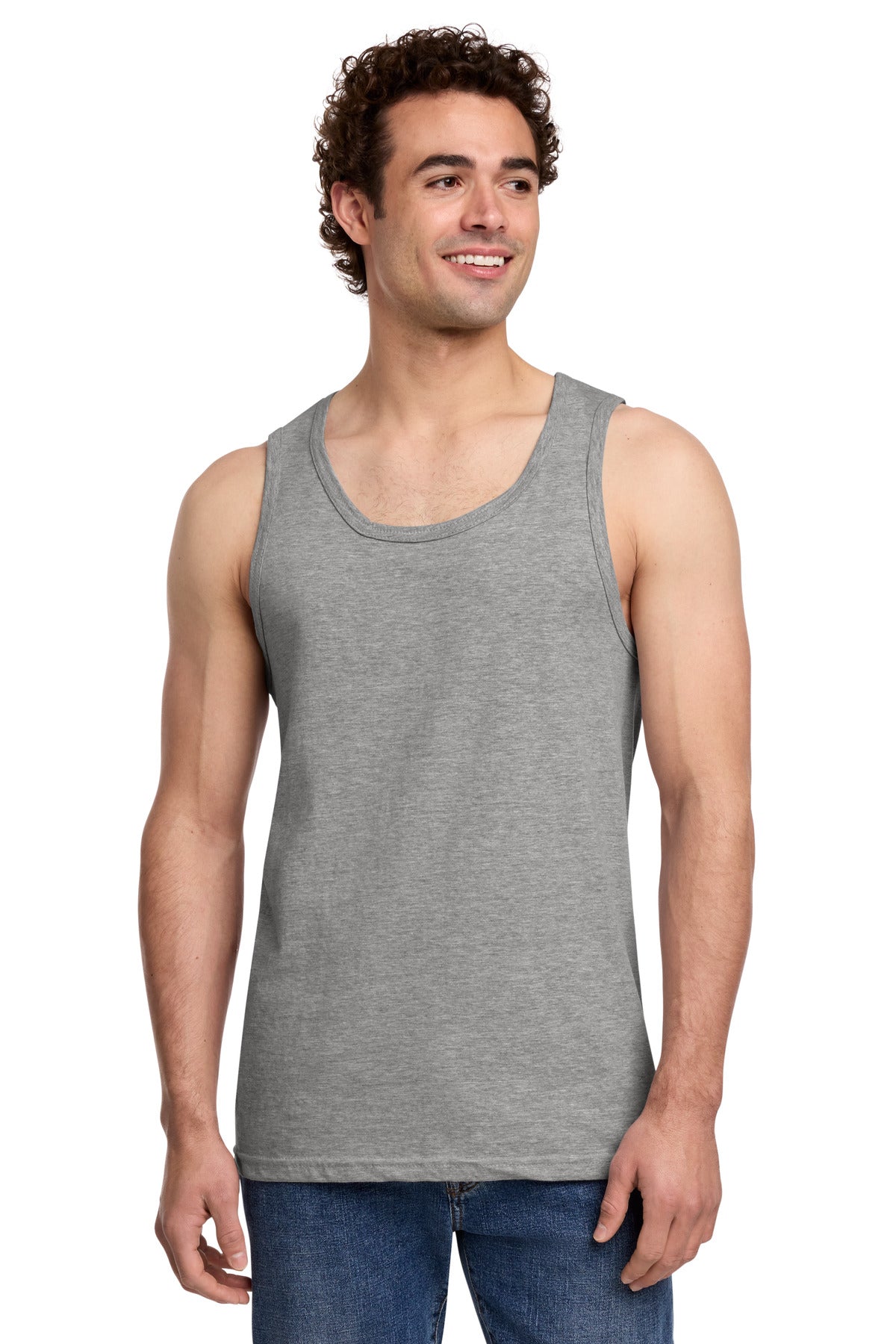 Custom Sport Grey Softstyle Tank Top 64200, personalized by SanCanDo Swag in Argyle, TX