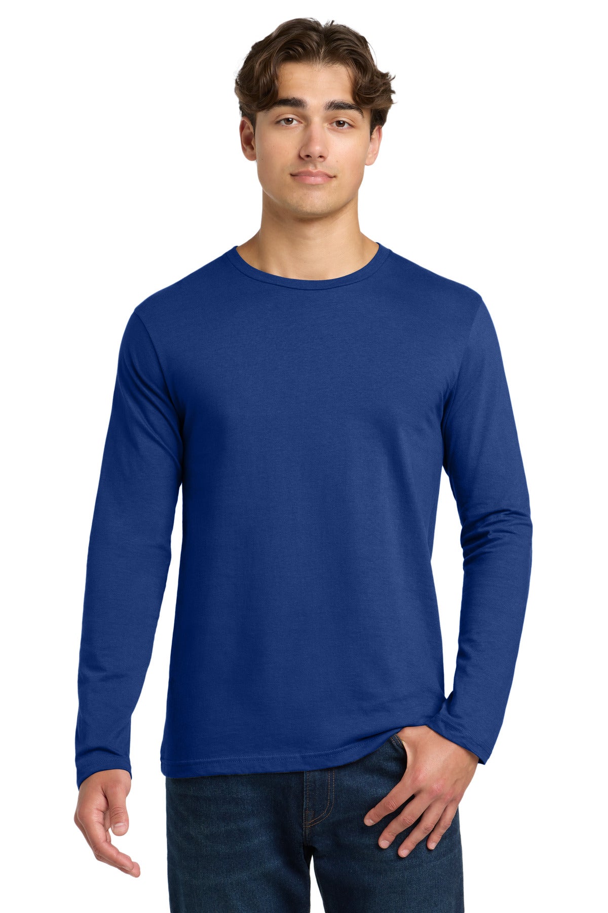 Custom Fan Deep Royal Softstyle Long Sleeve Tee 64400, personalized by SanCanDo Swag in Argyle, TX