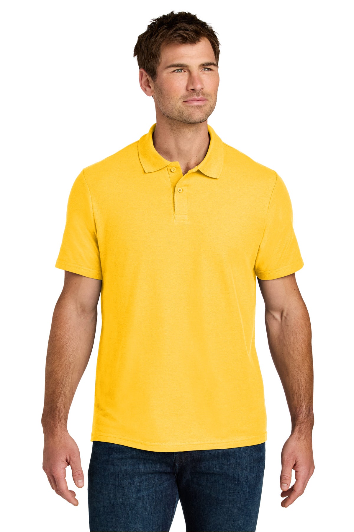 Custom Daisy Softstyle Pique Polo 64800, personalized by SanCanDo Swag in Argyle, TX