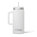 Custom White RTIC 64 oz Road Trip Tumbler, personalized by SanCanDo Swag in Argyle, TX