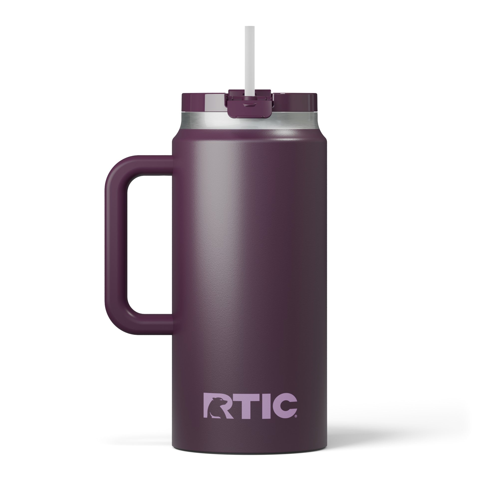 Custom Plum RTIC 64 oz Road Trip Tumbler, personalized by SanCanDo Swag in Argyle, TX