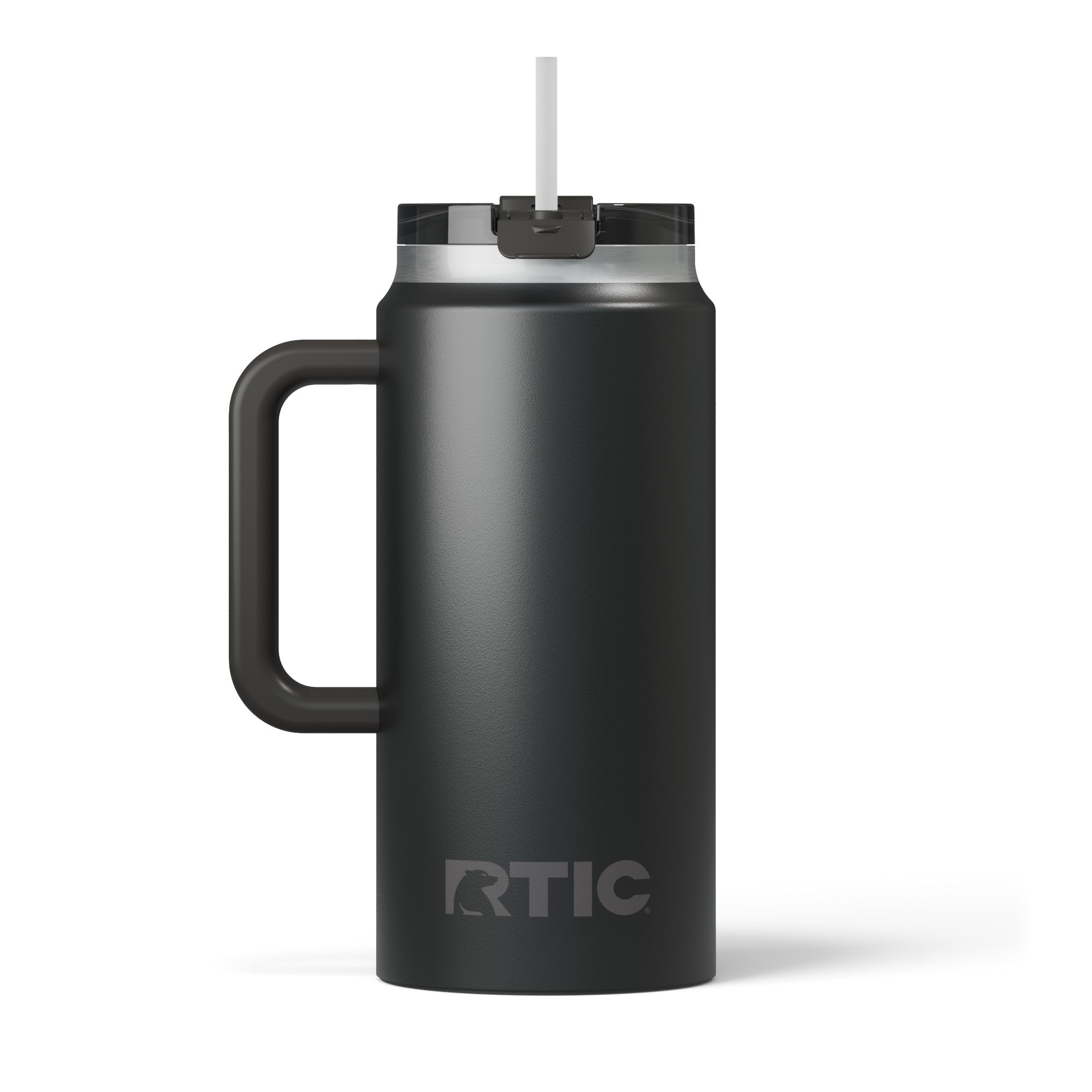 Custom Black RTIC 64 oz Road Trip Tumbler, personalized by SanCanDo Swag in Argyle, TX