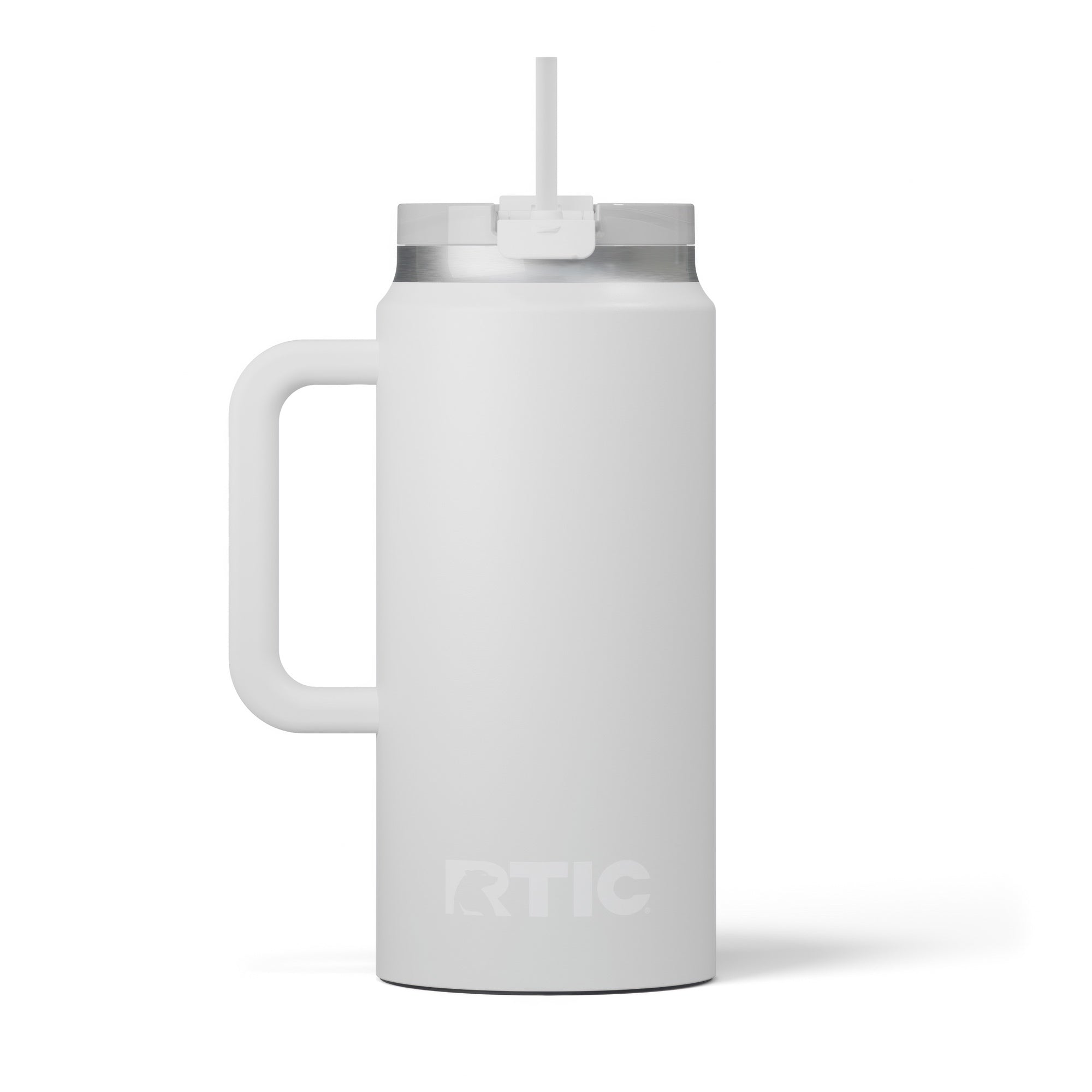 Custom Cool Grey RTIC 64 oz Road Trip Tumbler, personalized by SanCanDo Swag in Argyle, TX
