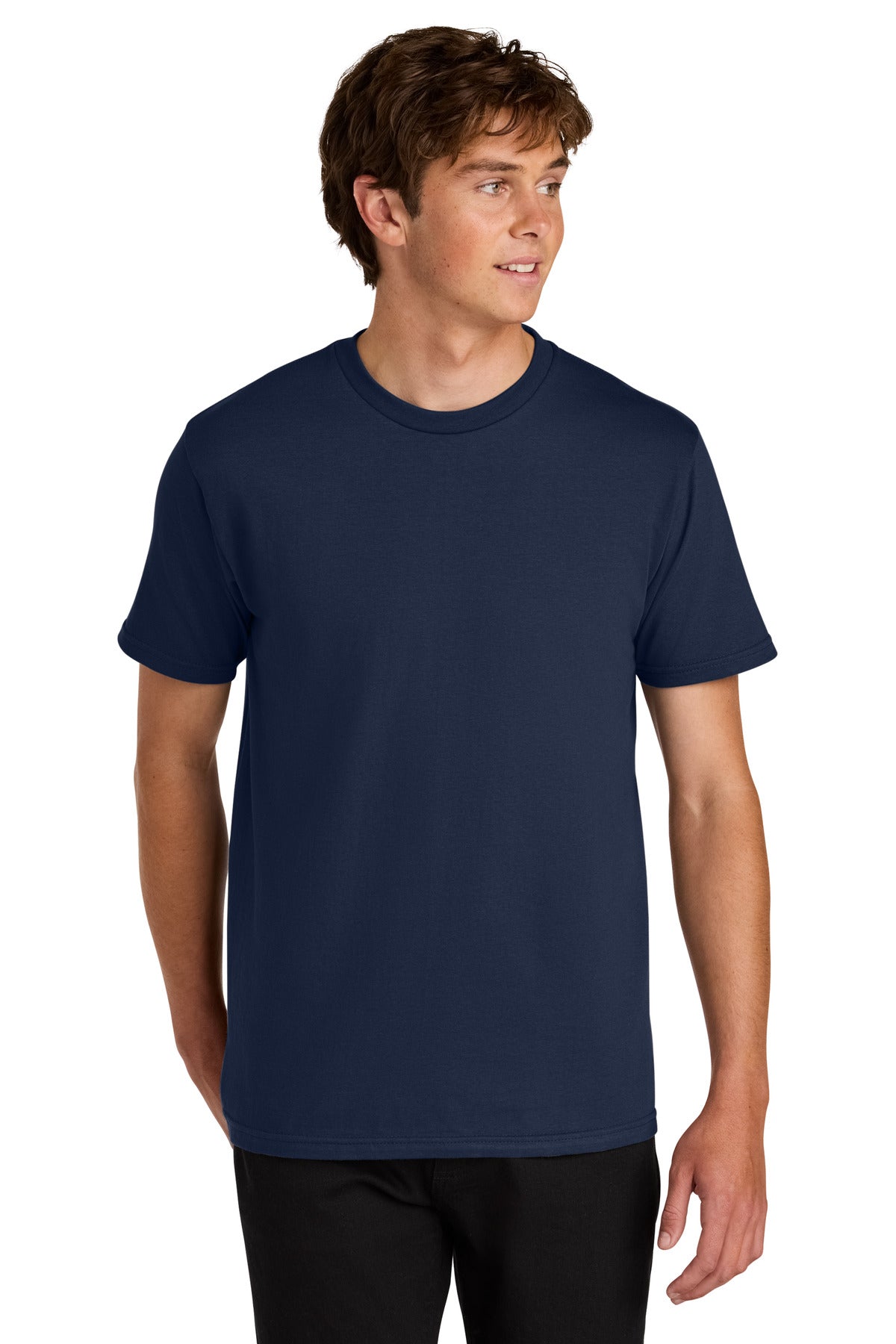Custom Navy Midweight Tee 65000, personalized by SanCanDo Swag in Argyle, TX