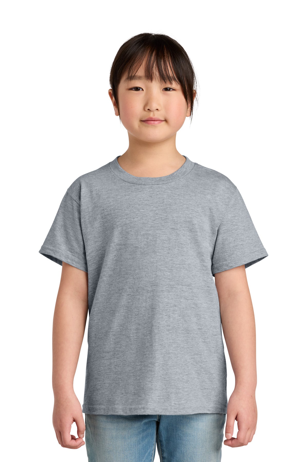 Custom Ring Spun Sport Grey Youth Softstyle Midweight Tee 65000B, personalized by SanCanDo Swag in Argyle, TX