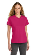 Custom Heliconia Women's Softstyle Midweight Tee 65000L, personalized by SanCanDo Swag in Argyle, TX