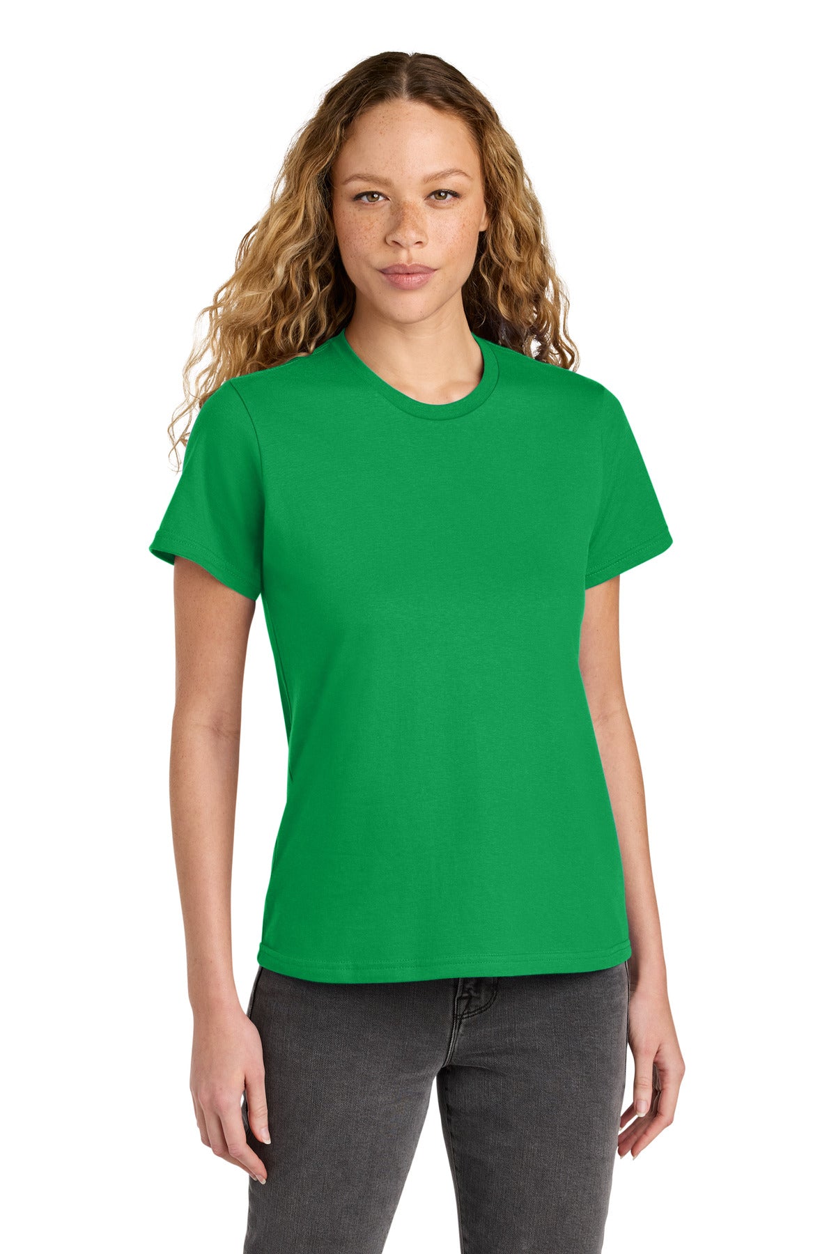 Custom Irish Green Women's Softstyle Midweight Tee 65000L, personalized by SanCanDo Swag in Argyle, TX