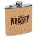 6oz. Cork Stainless Steel Flask