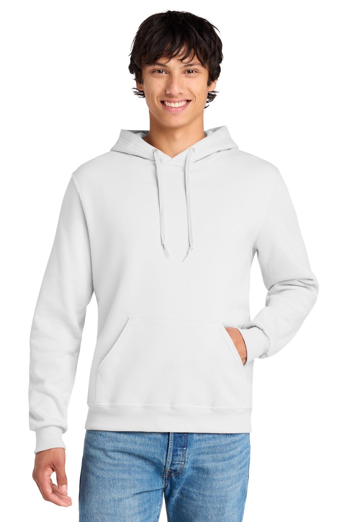 Custom White Eco Premium Blend Hoodie 700M, personalized by SanCanDo Swag in Argyle, TX