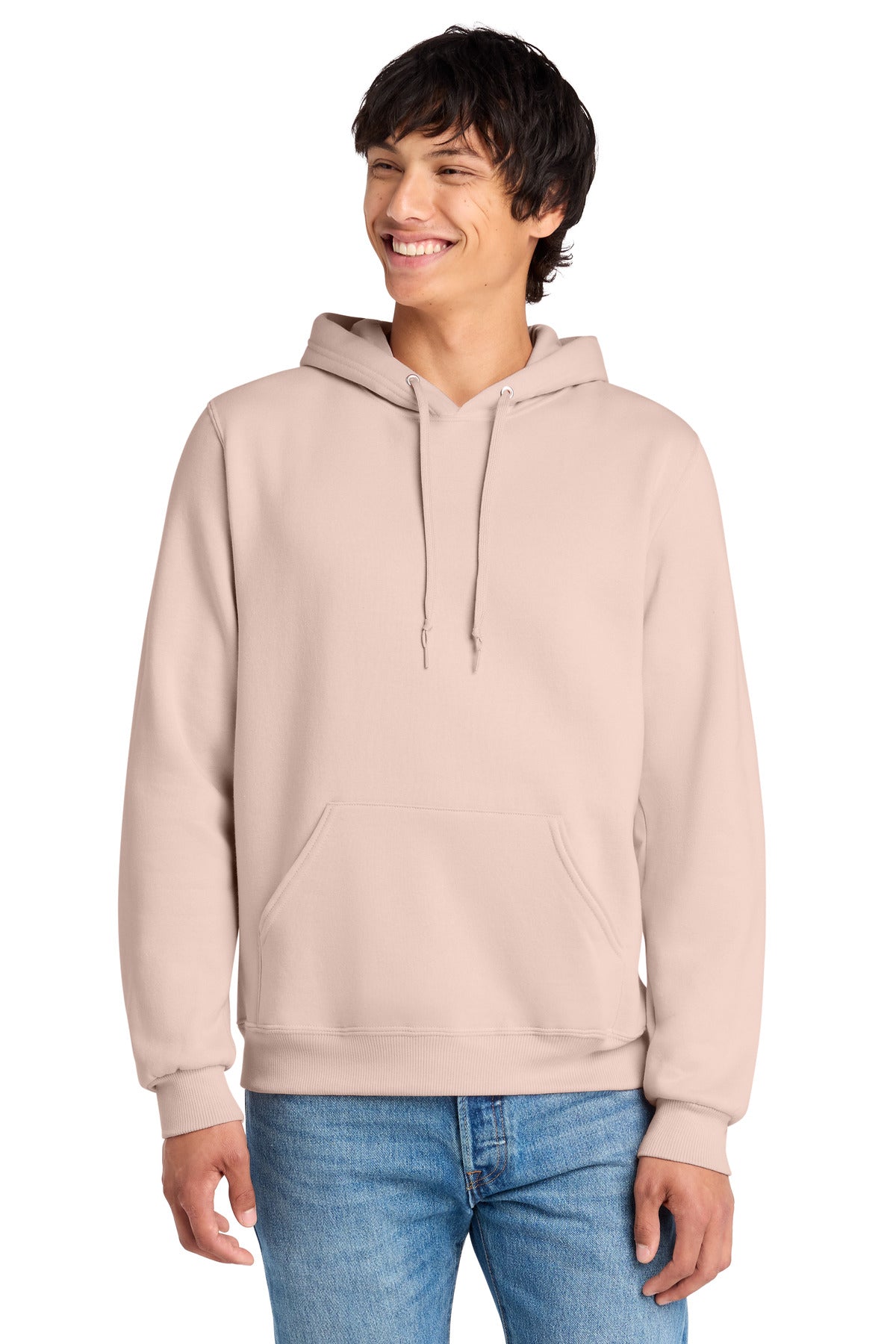 Custom Blush Pink Eco Premium Blend Hoodie 700M, personalized by SanCanDo Swag in Argyle, TX
