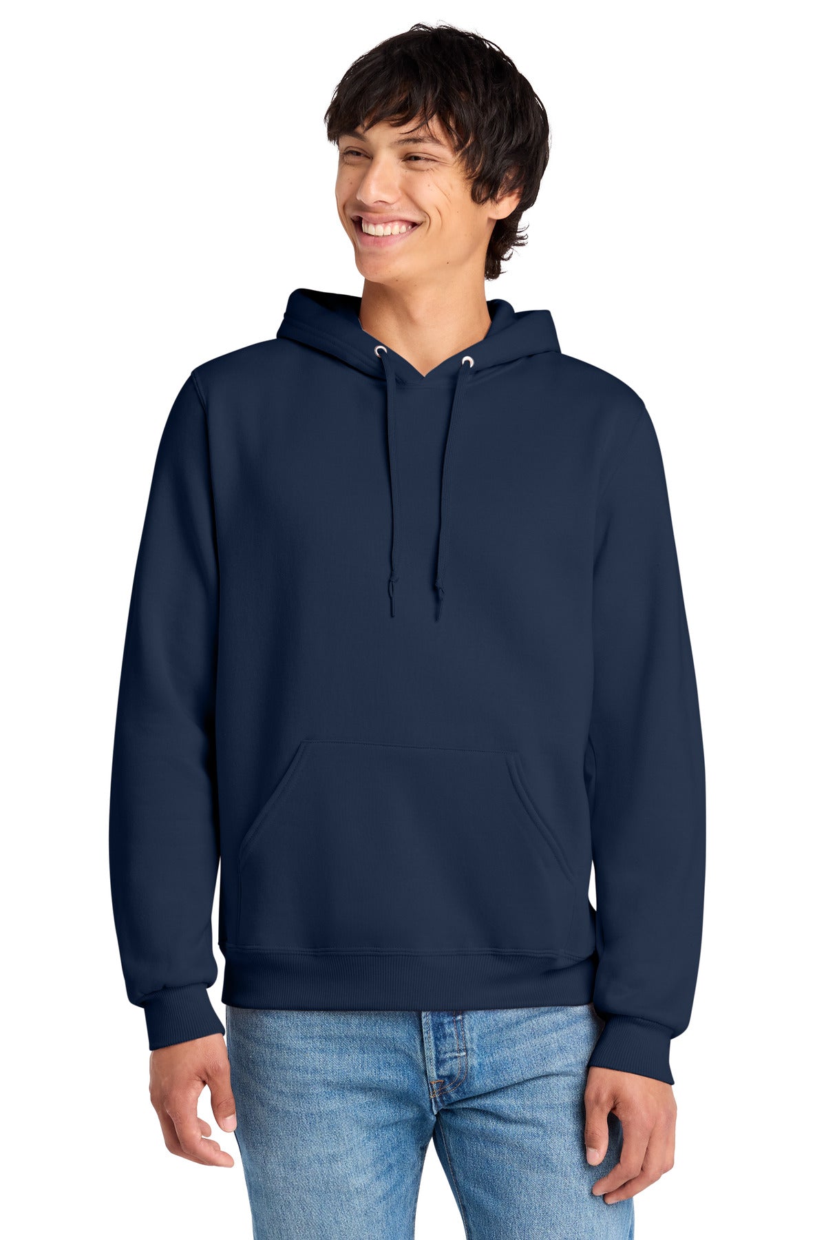 Custom J. Navy Eco Premium Blend Hoodie 700M, personalized by SanCanDo Swag in Argyle, TX