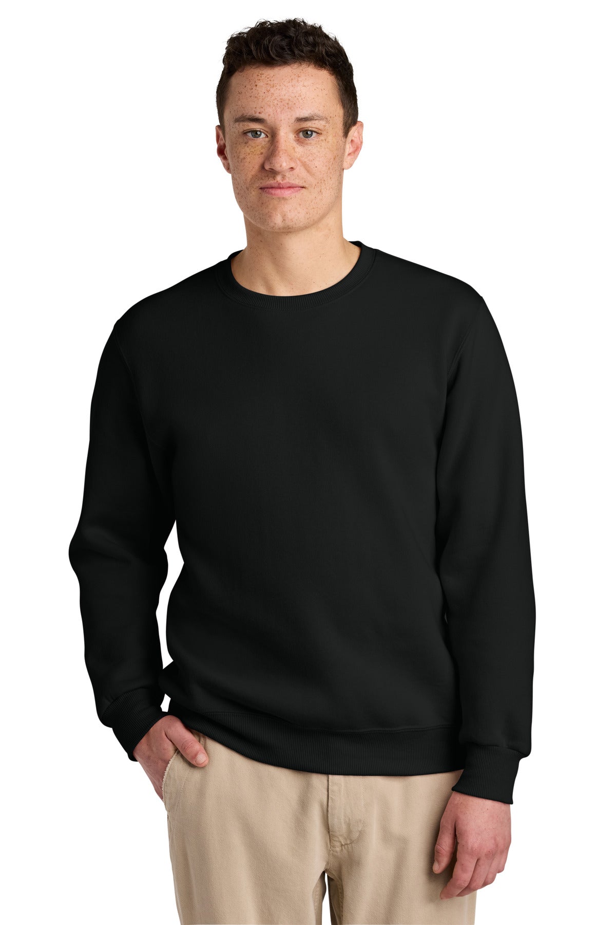 Custom Black Ink Eco Premium Blend Crewneck 701M, personalized by SanCanDo Swag in Argyle, TX