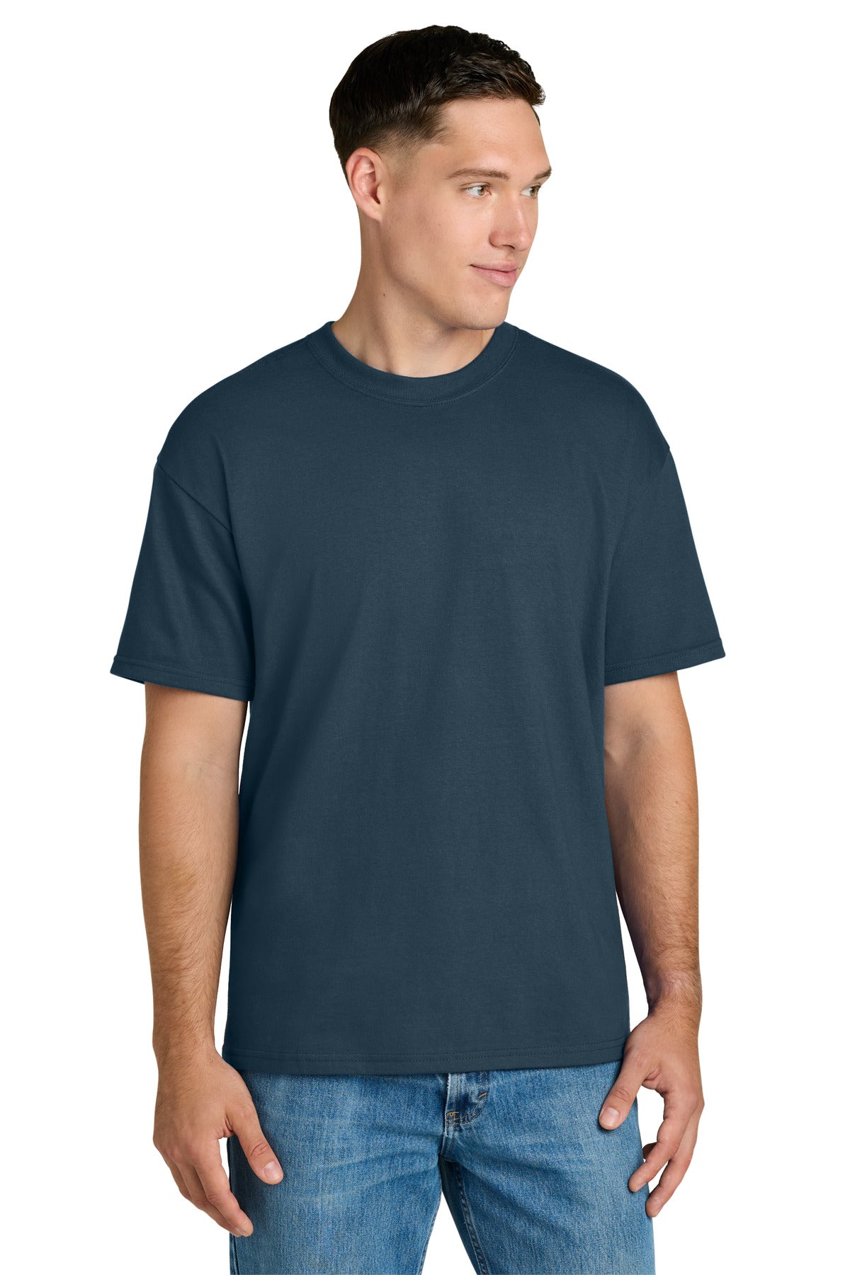 Custom Blue Dusk Hammer Maxweight Tee 75000, personalized by SanCanDo Swag in Argyle, TX