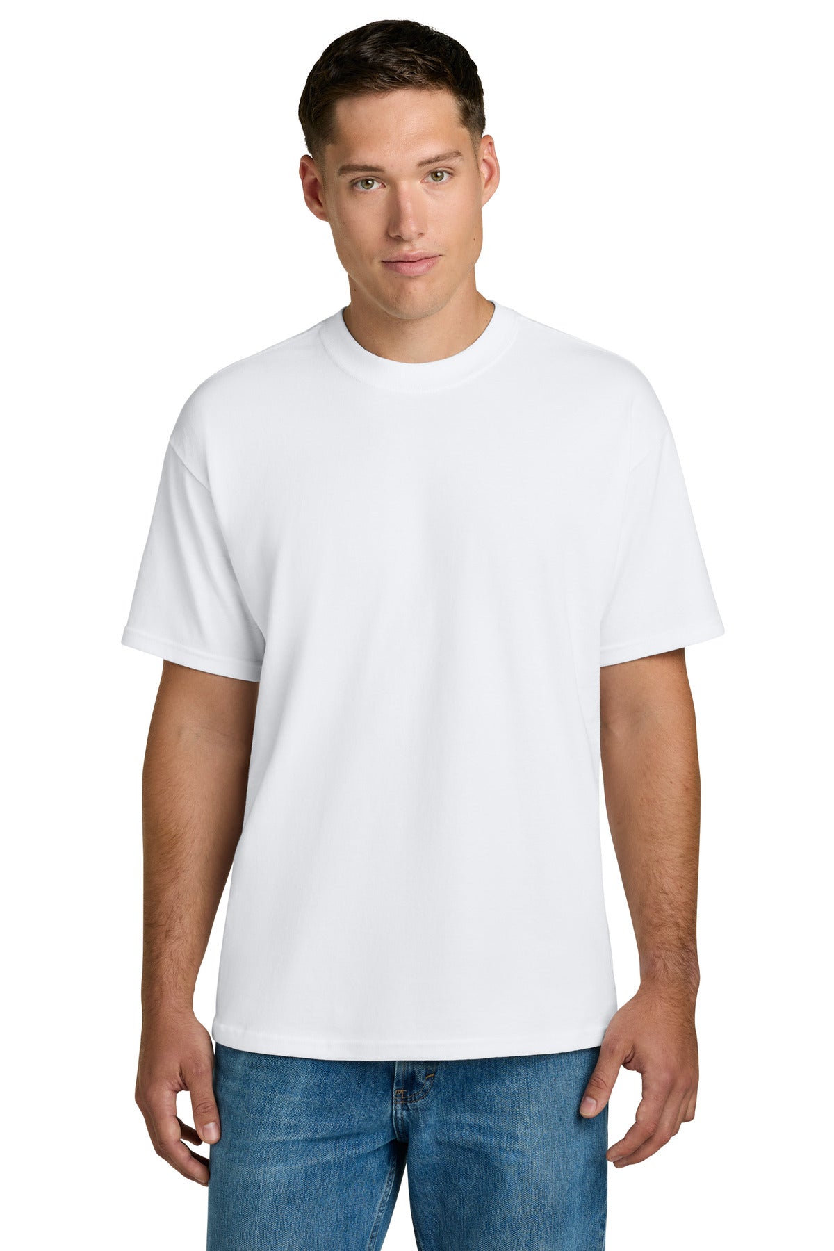 Custom White Hammer Maxweight Tee 75000, personalized by SanCanDo Swag in Argyle, TX