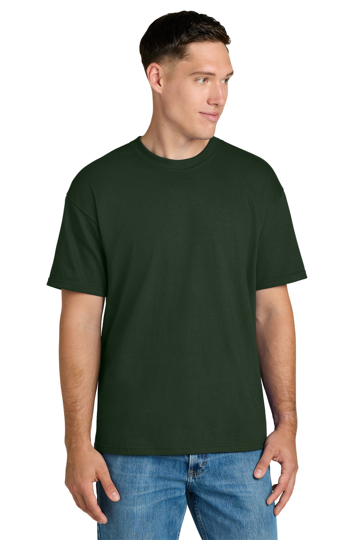 Custom Forest Green Hammer Maxweight Tee 75000, personalized by SanCanDo Swag in Argyle, TX