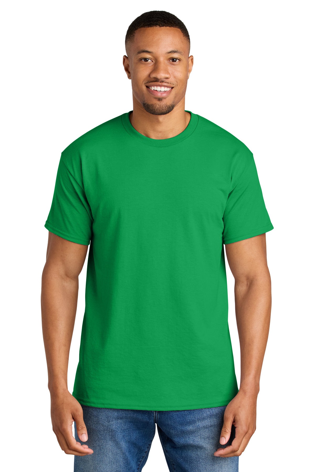 Custom Irish Green DryBlend 50 Cotton/50 Poly Tee 8000, personalized by SanCanDo Swag in Argyle, TX