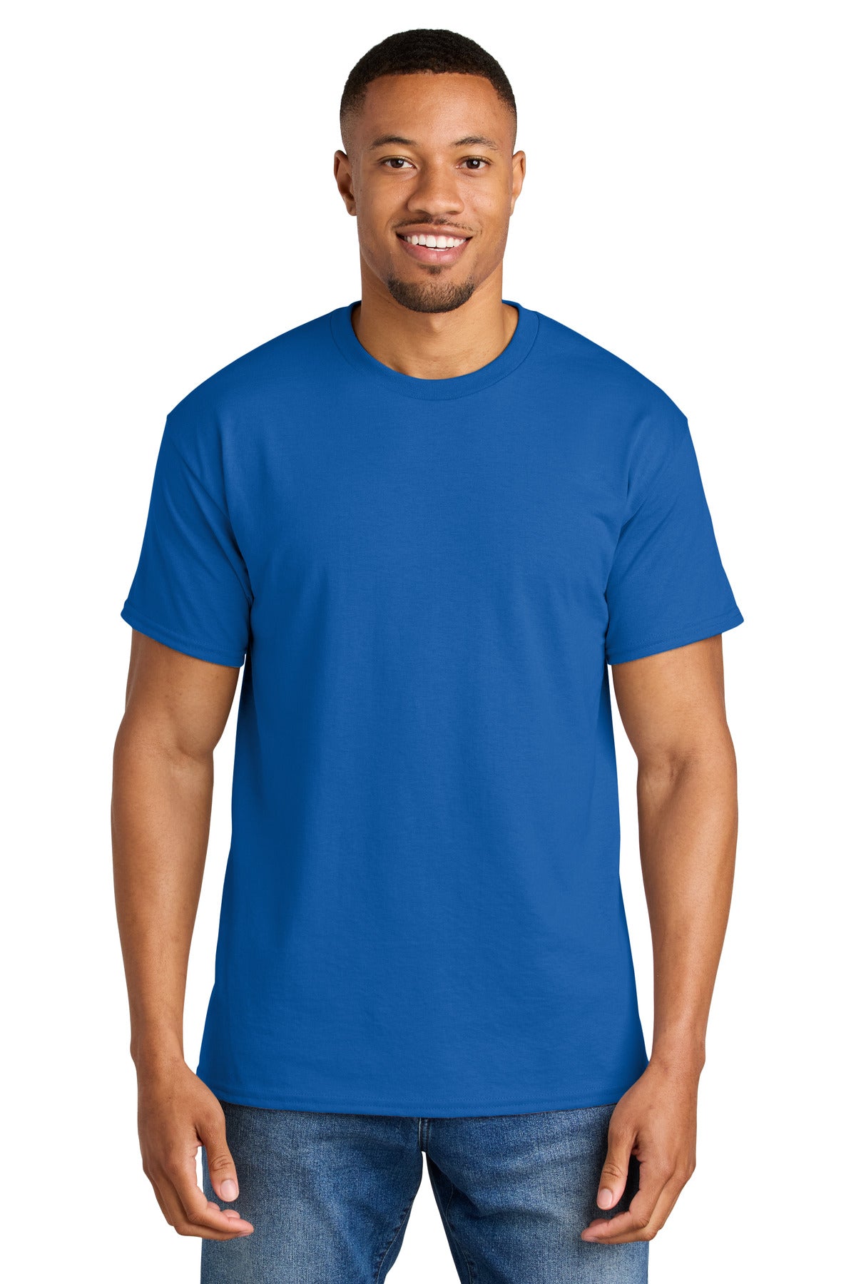 Custom Royal DryBlend 50 Cotton/50 Poly Tee 8000, personalized by SanCanDo Swag in Argyle, TX