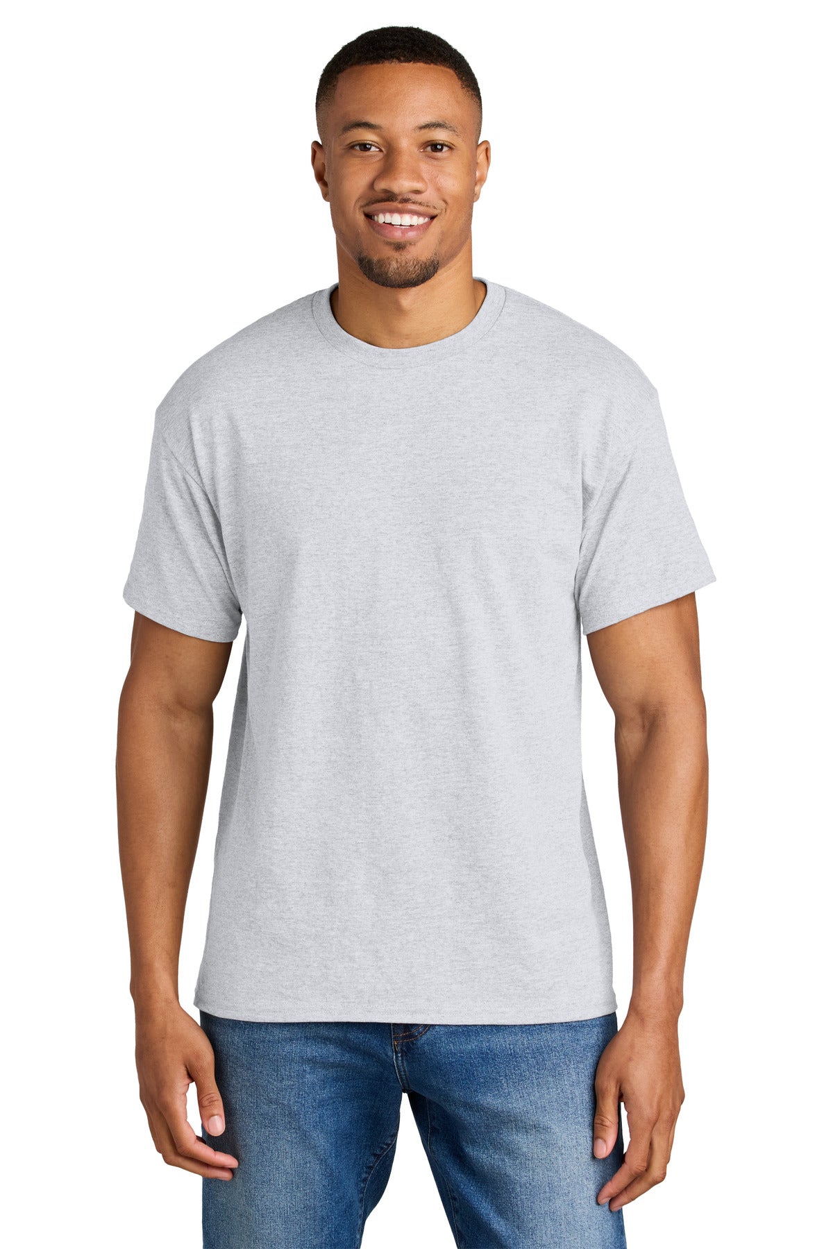 Custom Ash DryBlend 50 Cotton/50 Poly Tee 8000, personalized by SanCanDo Swag in Argyle, TX