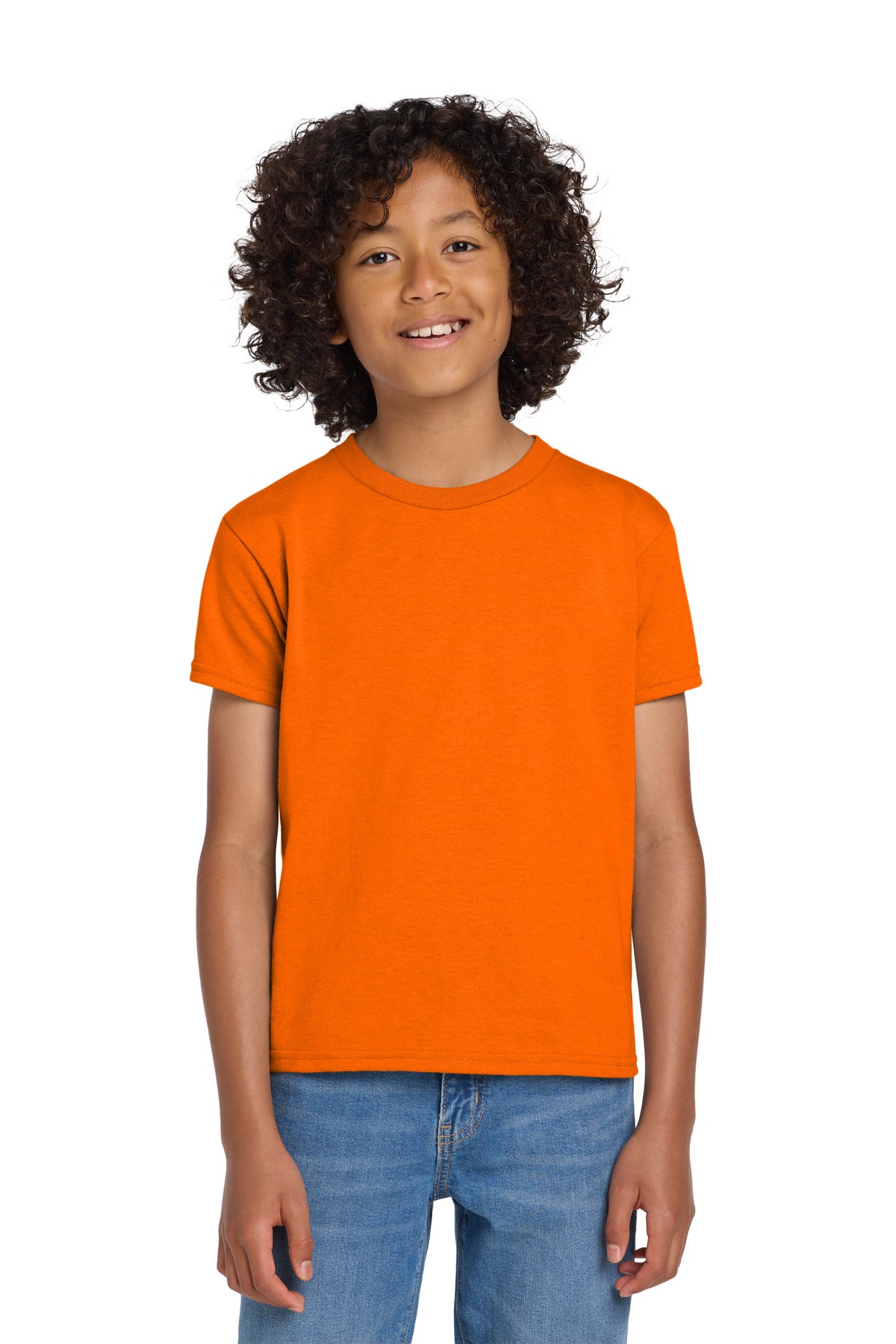 Custom S. Orange Youth DryBlend 50 Cotton/50 Poly Tee 8000B, personalized by SanCanDo Swag in Argyle, TX