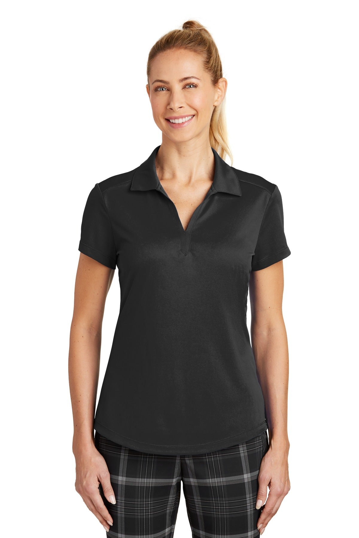 Custom Black Women's Dri-FIT Legacy Polo 838957, personalized by SanCanDo Swag in Argyle, TX