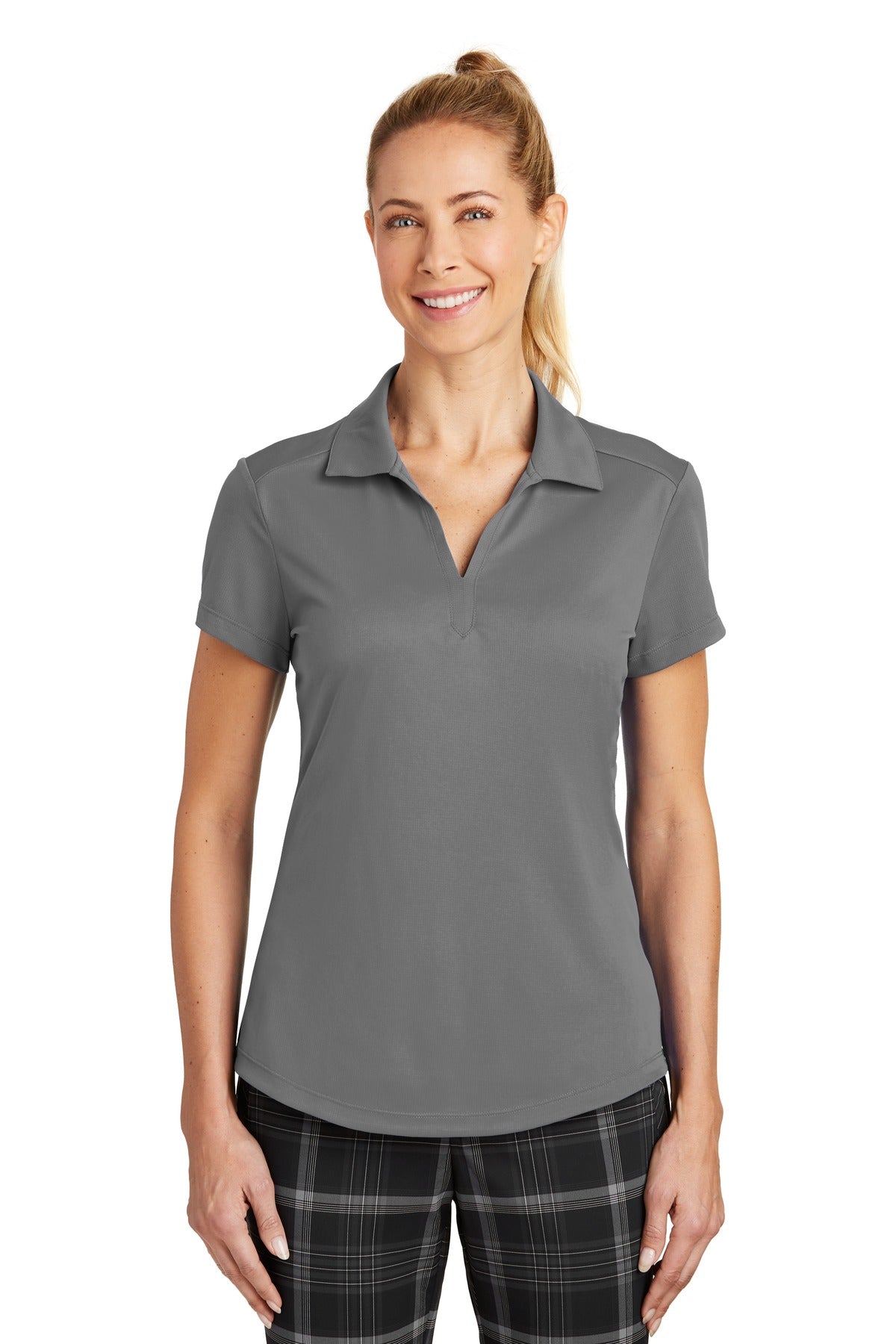 Custom Dark Grey Women's Dri-FIT Legacy Polo 838957, personalized by SanCanDo Swag in Argyle, TX