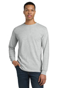 Custom Ash Grey DryBlend 50 Cotton/50 Poly Long Sleeve Tee 8400, personalized by SanCanDo Swag in Argyle, TX