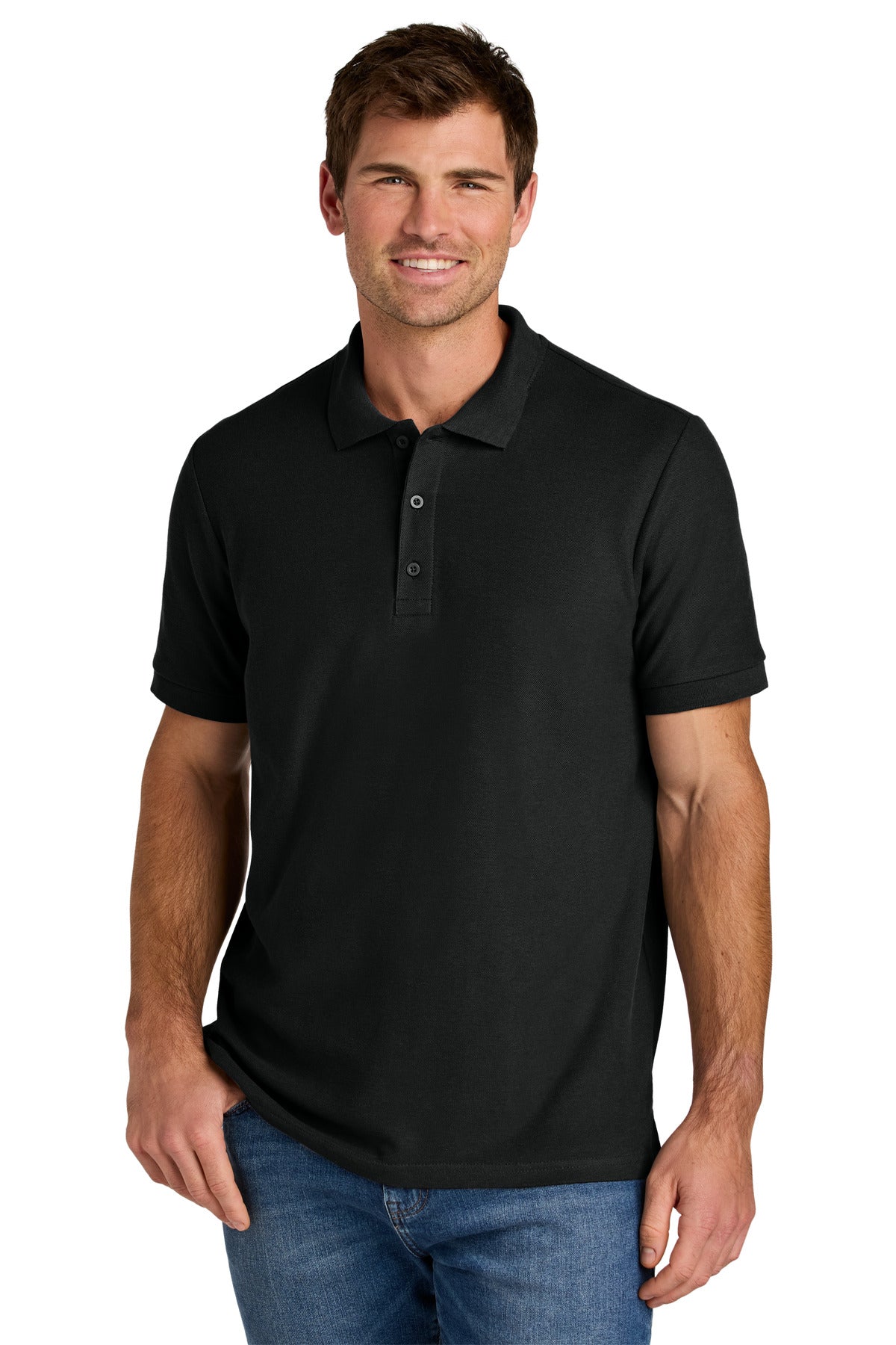 Custom Black Hammer Pique Polo 85800, personalized by SanCanDo Swag in Argyle, TX