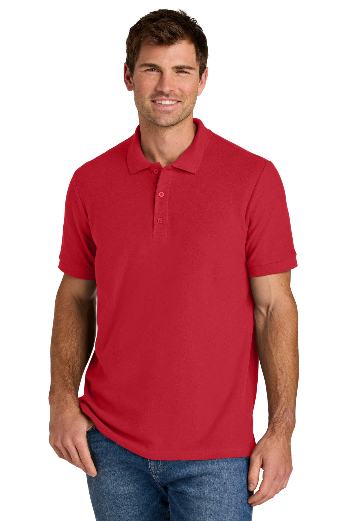 Custom Red Hammer Pique Polo 85800, personalized by SanCanDo Swag in Argyle, TX