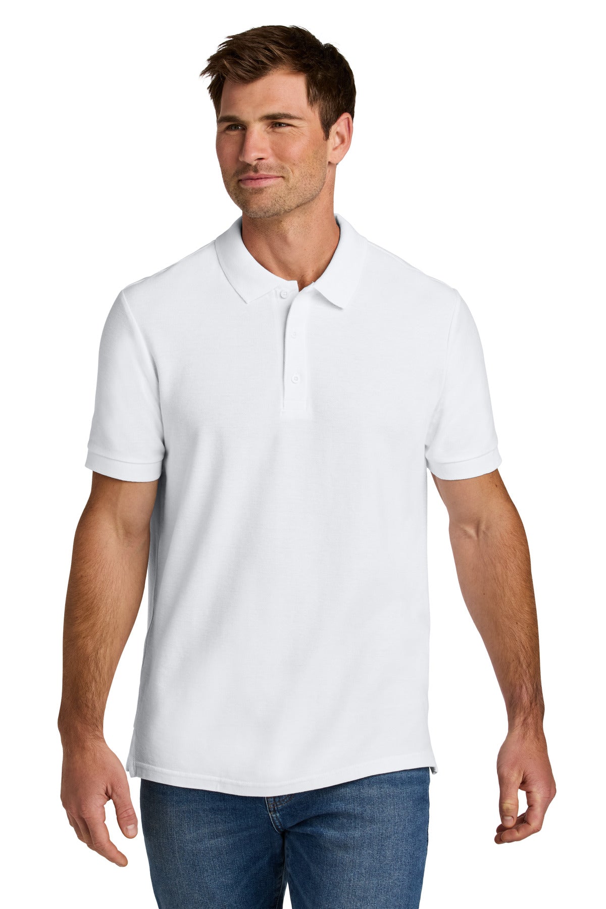 Custom White Hammer Pique Polo 85800, personalized by SanCanDo Swag in Argyle, TX