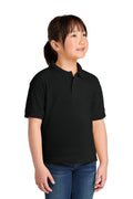 Custom Black DryBlend 6-Ounce Jersey Knit Sport Shirt 8800B, personalized by SanCanDo Swag in Argyle, TX