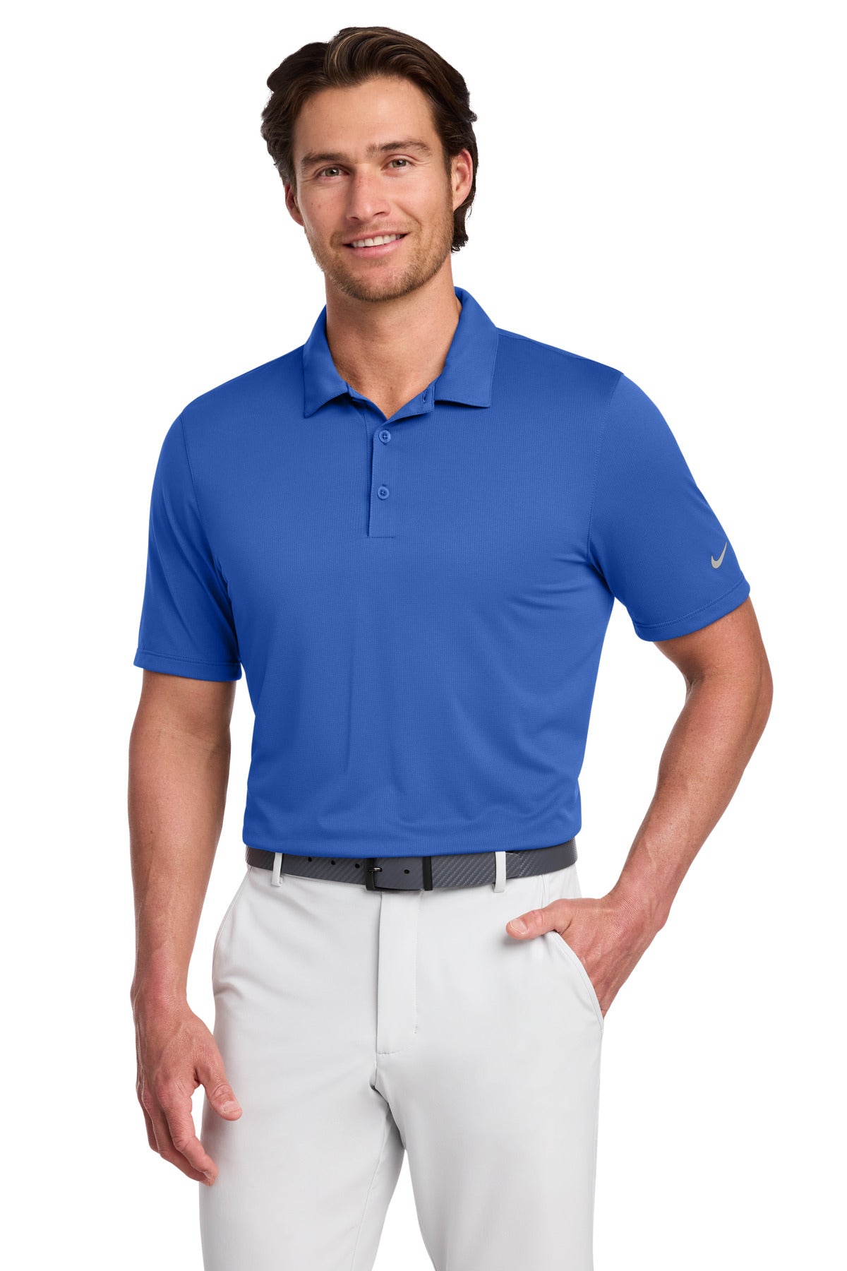 Custom Game Royal Dri-FIT Legacy Polo 883681, personalized by SanCanDo Swag in Argyle, TX