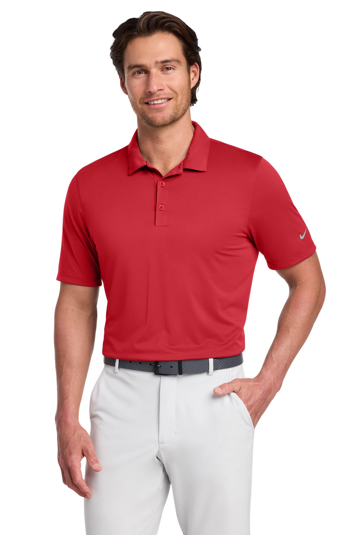 Custom Gym Red Dri-FIT Legacy Polo 883681, personalized by SanCanDo Swag in Argyle, TX