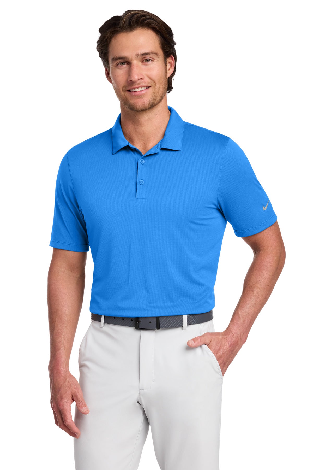 Custom Light Photo Blue Dri-FIT Legacy Polo 883681, personalized by SanCanDo Swag in Argyle, TX