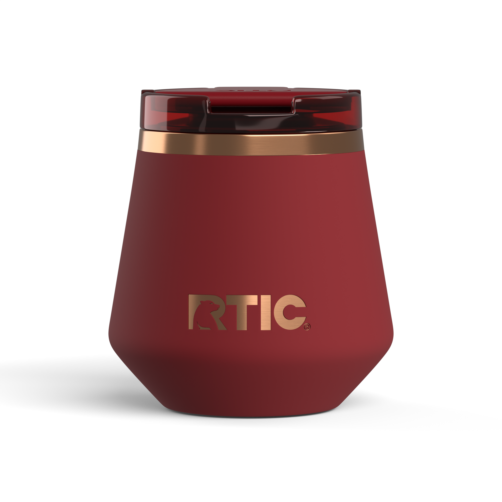 Custom Black Cherry RTIC 8 oz Happy Hour Lowball Tumbler, personalized by SanCanDo Swag in Argyle, TX