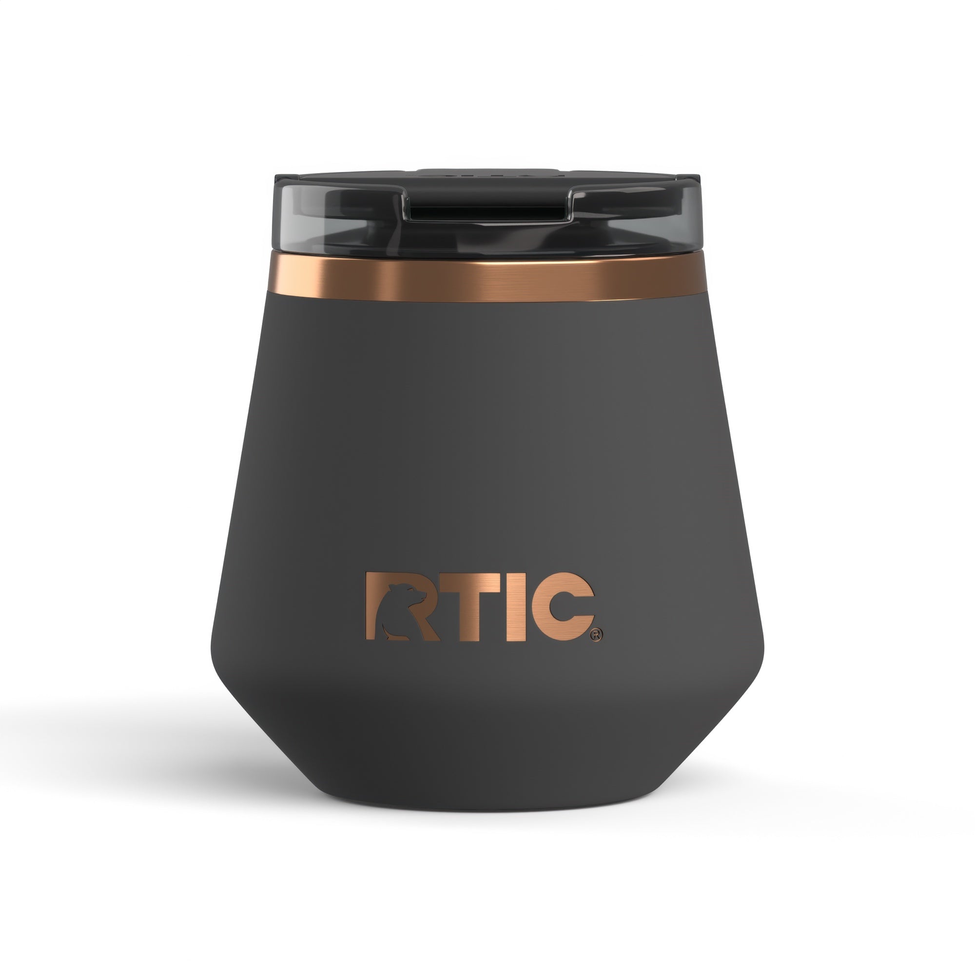 Custom Light Black RTIC 8 oz Happy Hour Lowball Tumbler, personalized by SanCanDo Swag in Argyle, TX