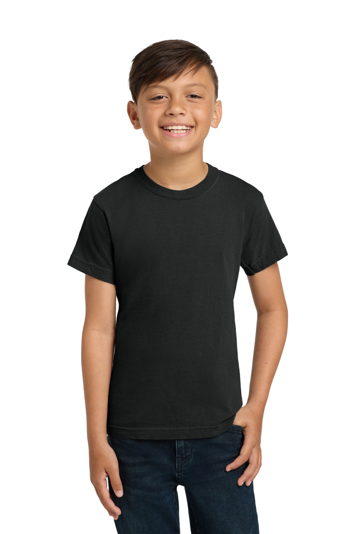 Custom Black Youth Heavyweight Tee 9018, personalized by SanCanDo Swag in Argyle, TX