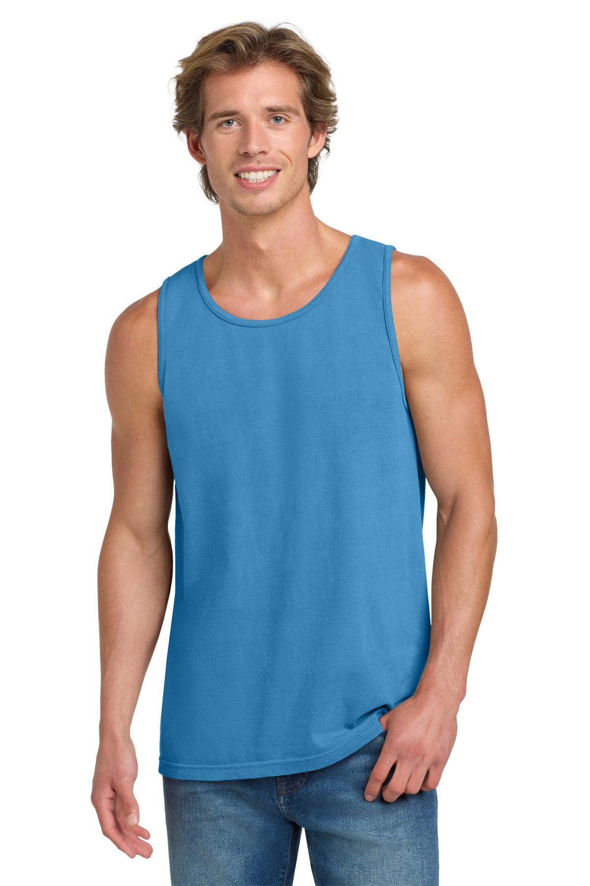 Custom Royal Caribe Heavyweight Ring Spun Tank Top 9360, personalized by SanCanDo Swag in Argyle, TX