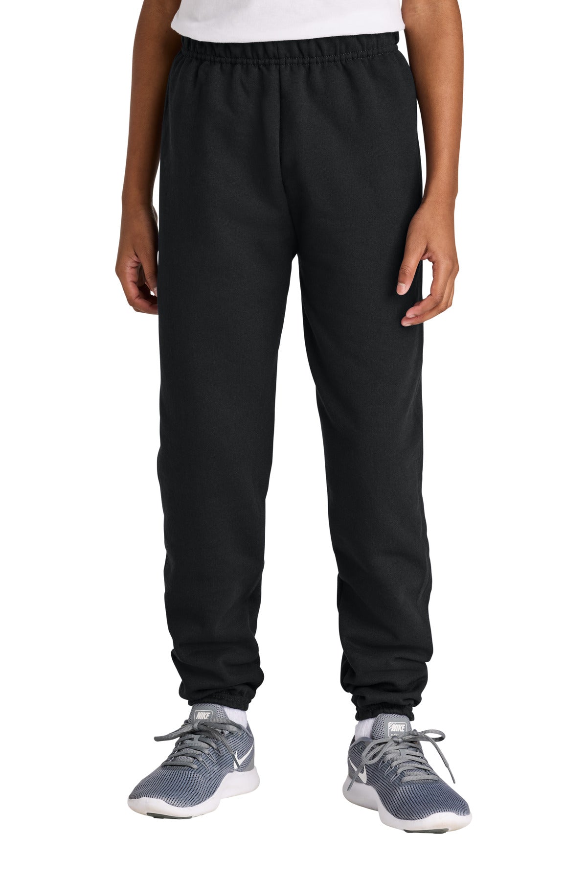 Custom Black Youth NuBlend Sweatpant 973B, personalized by SanCanDo Swag in Argyle, TX