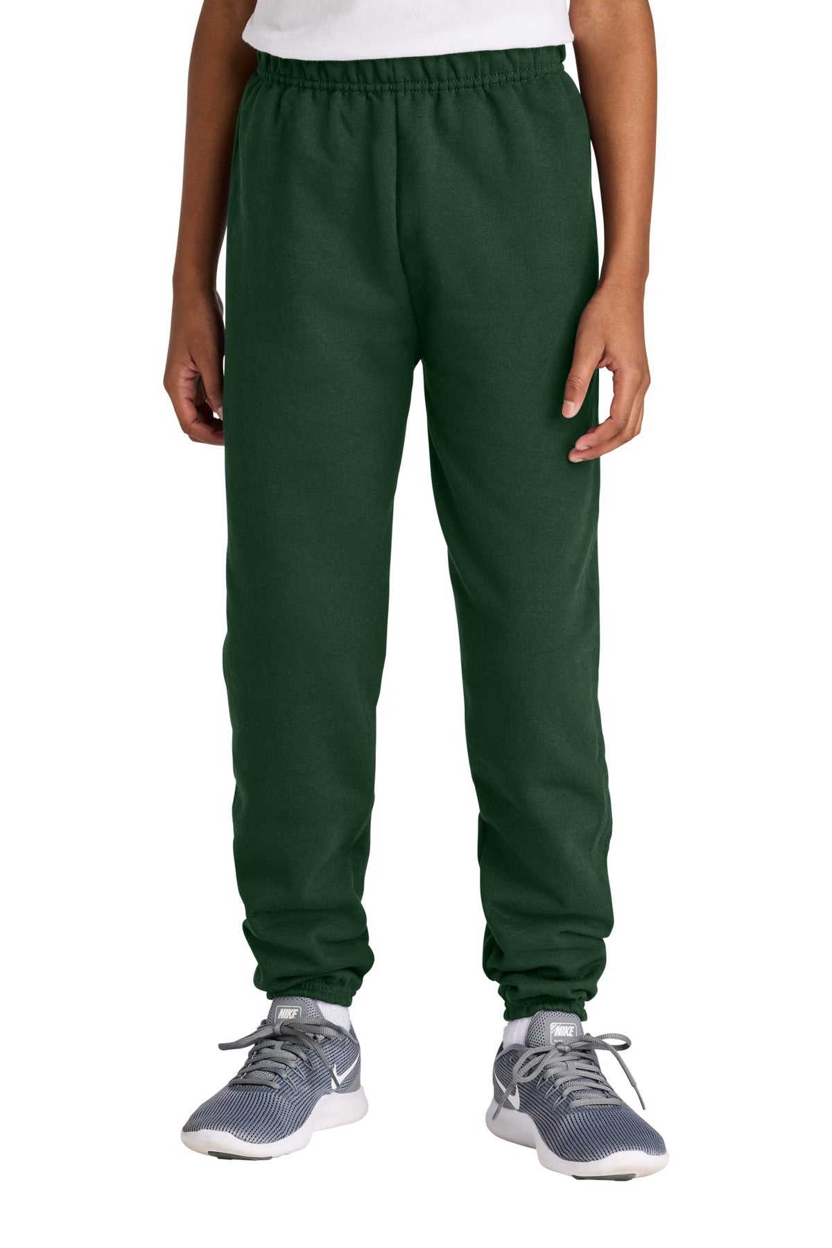 Custom Forest Green Youth NuBlend Sweatpant 973B, personalized by SanCanDo Swag in Argyle, TX